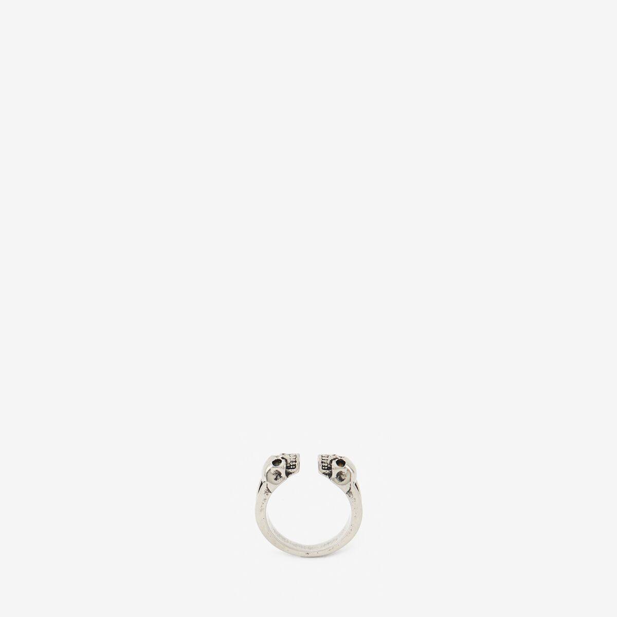 ALEXANDER MCQUEEN - Twin Skull Ring - Item 554576J160Y0446